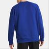 Under Armour UA Rival Logo Printed Fleece Crew Neck Long Sleeve Sweatshirt Men Sweatshirt Blue 1379755-400