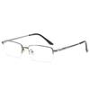 Metal Half Frame Prescription Eyeglasses Men Blue Light Blocking Nearsighted Glasses Male 0 -0.5 -0.75 -1.0 To -6.0