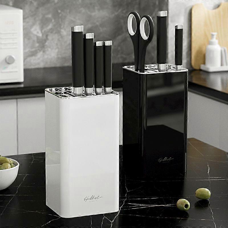 Kitchen Knife Block, Universal Plastic Knife Storage Holder for Kitchen Utensils
