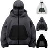 Мужская повседневная флисовая куртка-худи спортивного стиля из двух частей, мужская уличная теплая куртка с капюшоном и маской