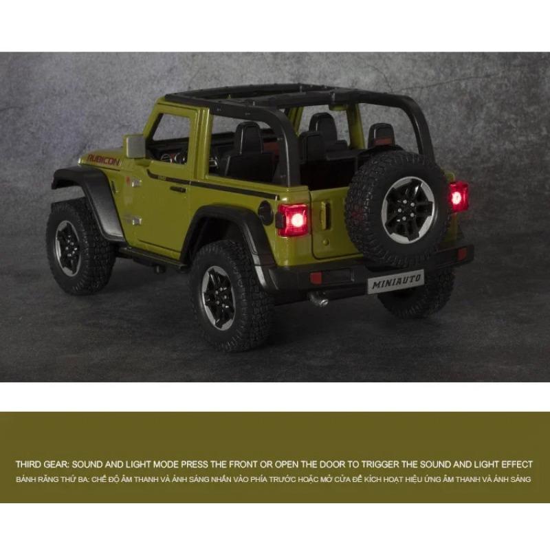 Масштаб 1/20 Jeep Wrangler Rubicon литые модели автомобилей из сплава металлические игрушечные внедорожники модель автомобиля имитационная коллекция детский подарок
