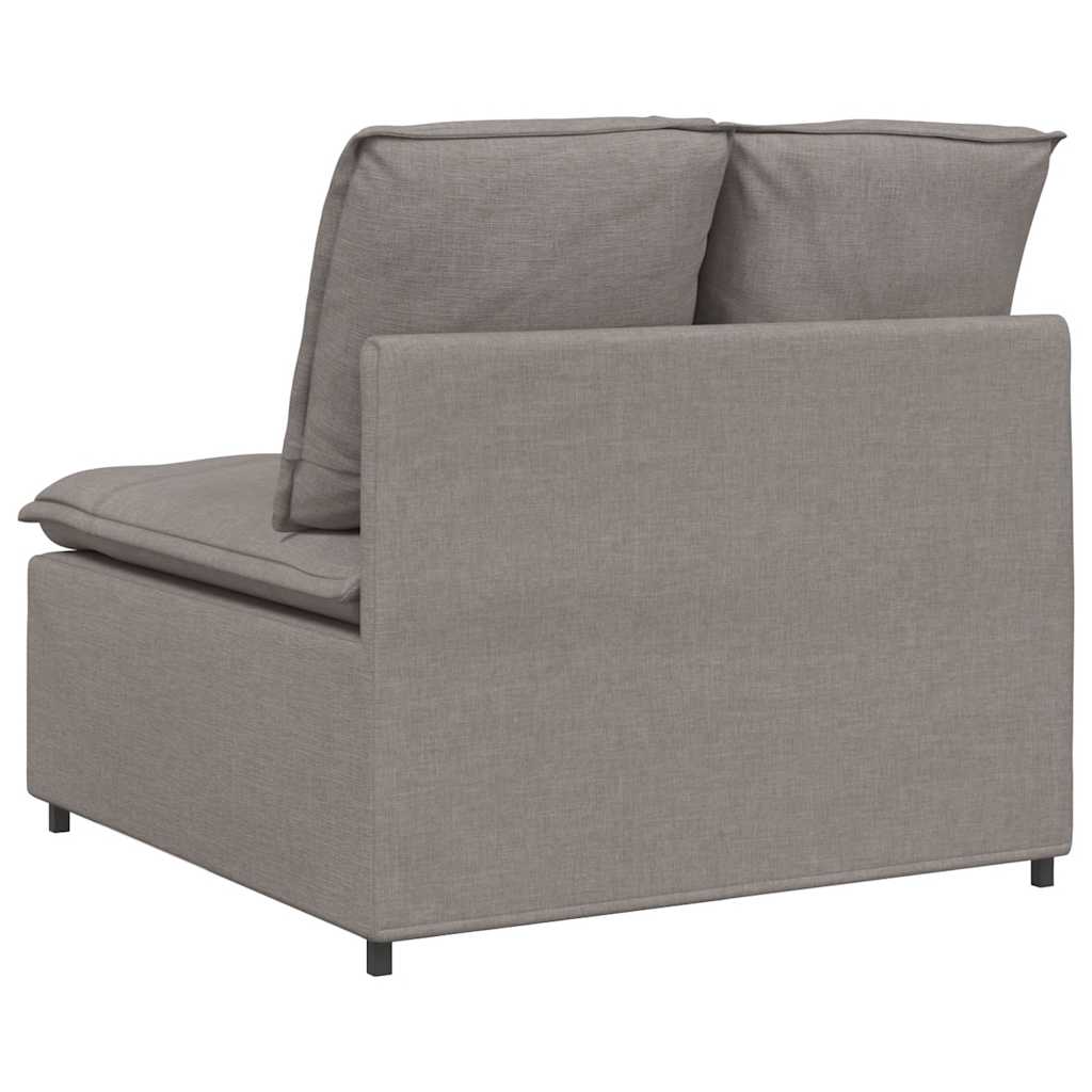 Modular Sofa Center Module with Cushions Taupe 100 cm