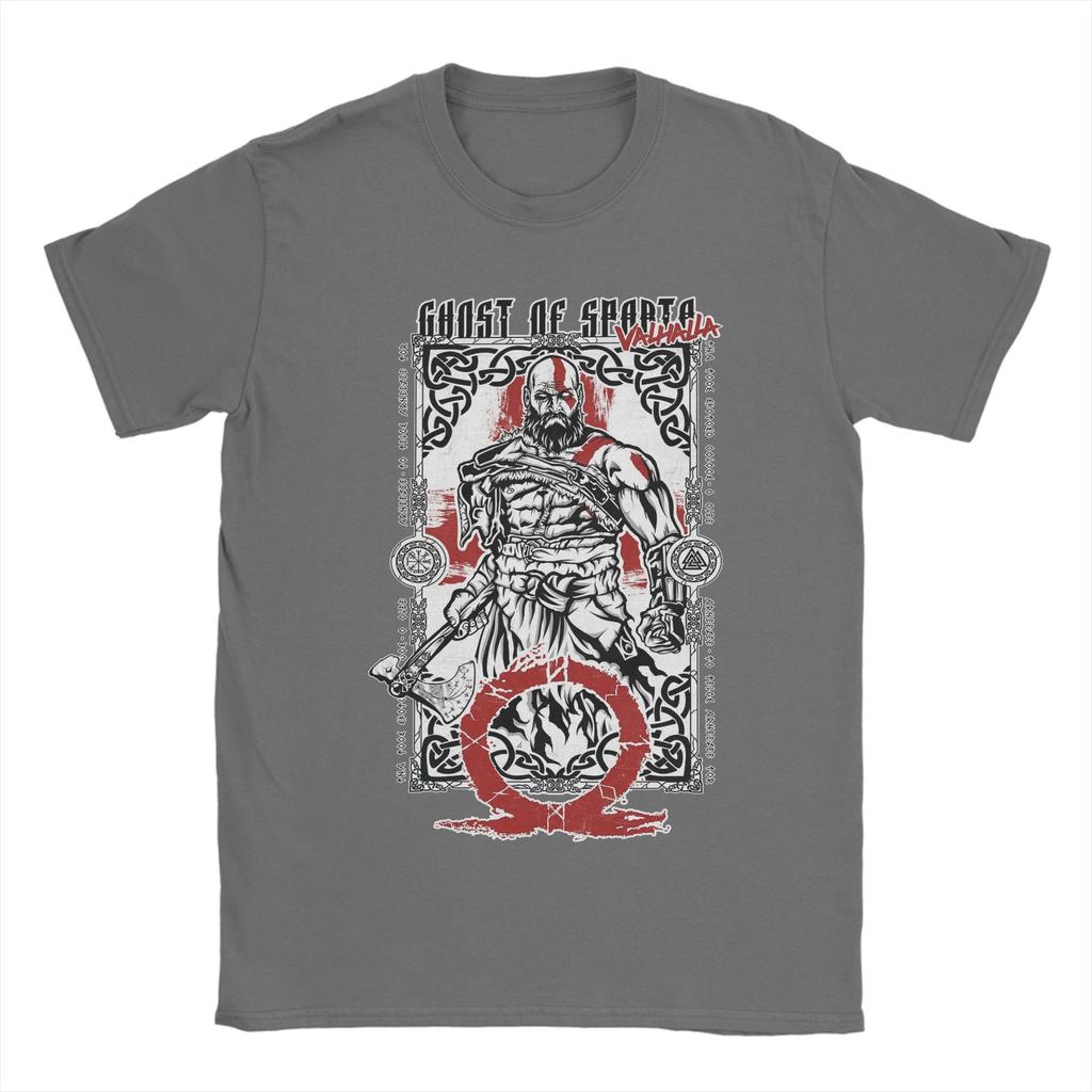 Ghost of Valhalla God of War Unisexs T Shirt Funny Tee Shirt Short Sleeve Crew Neck TShirt Cotton Summer Tops