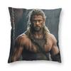 Viking Thor Nordic Chris Hemsworth Square Pillowcase Polyester Linen Velvet Pattern Zip Decor Throw Pillow Case Home Cover 45X45