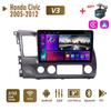 Автомобильное радио 2Din Android для Honda Civic 2005-2012, мультимедиа Carplay, авто Wi-Fi, головное устройство, стереонавигация, 2 + 32 ГБ
