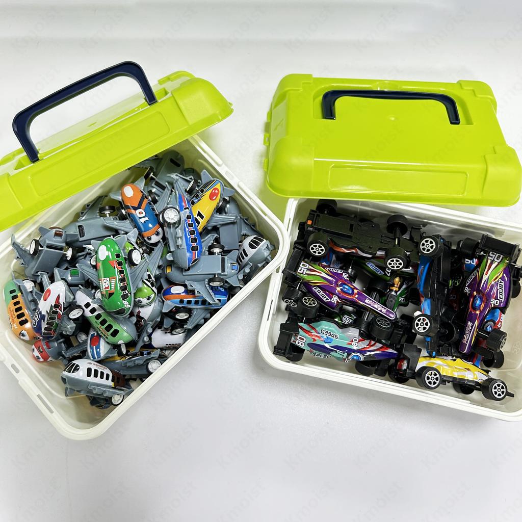 Ящик для хранения игрушек, набор моделей гоночных машинок с откидным верхом, 12/20/50 шт., модели машин, скользящие инерционные транспортные средства, детские игрушки для мальчиков