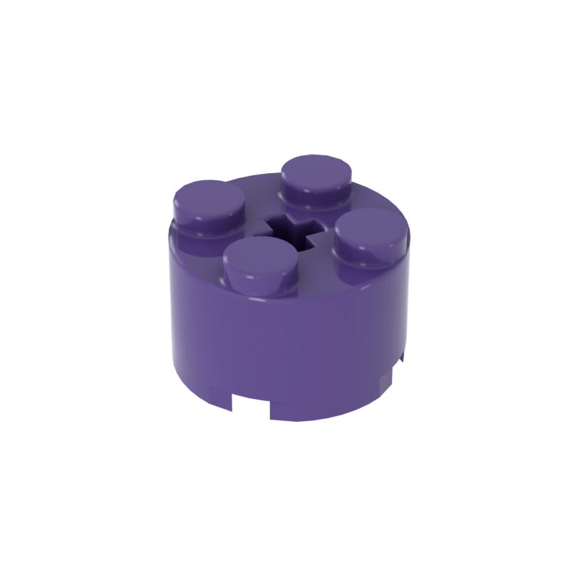 [Funbrick] Кирпич Круглый 2x2 с отверстием для оси 3941 Строительные блоки Игрушки Дети Сувенир Ролевая игра Декор Мальчик Девочка Город MOC