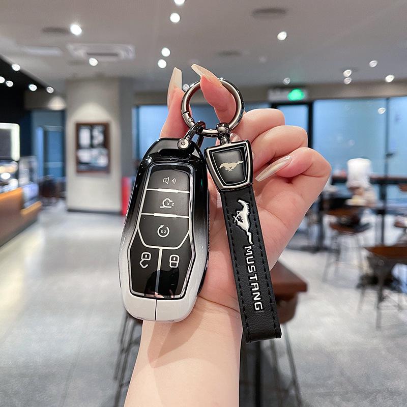 Compatible Smart and Remote Key Shells for Ford Edge, Mondeo, Taurus, and Lincoln Mustang.