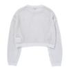 Bluetail Light Gray Star Jacquard Mesh Crop Knit Aaa4sw02lg