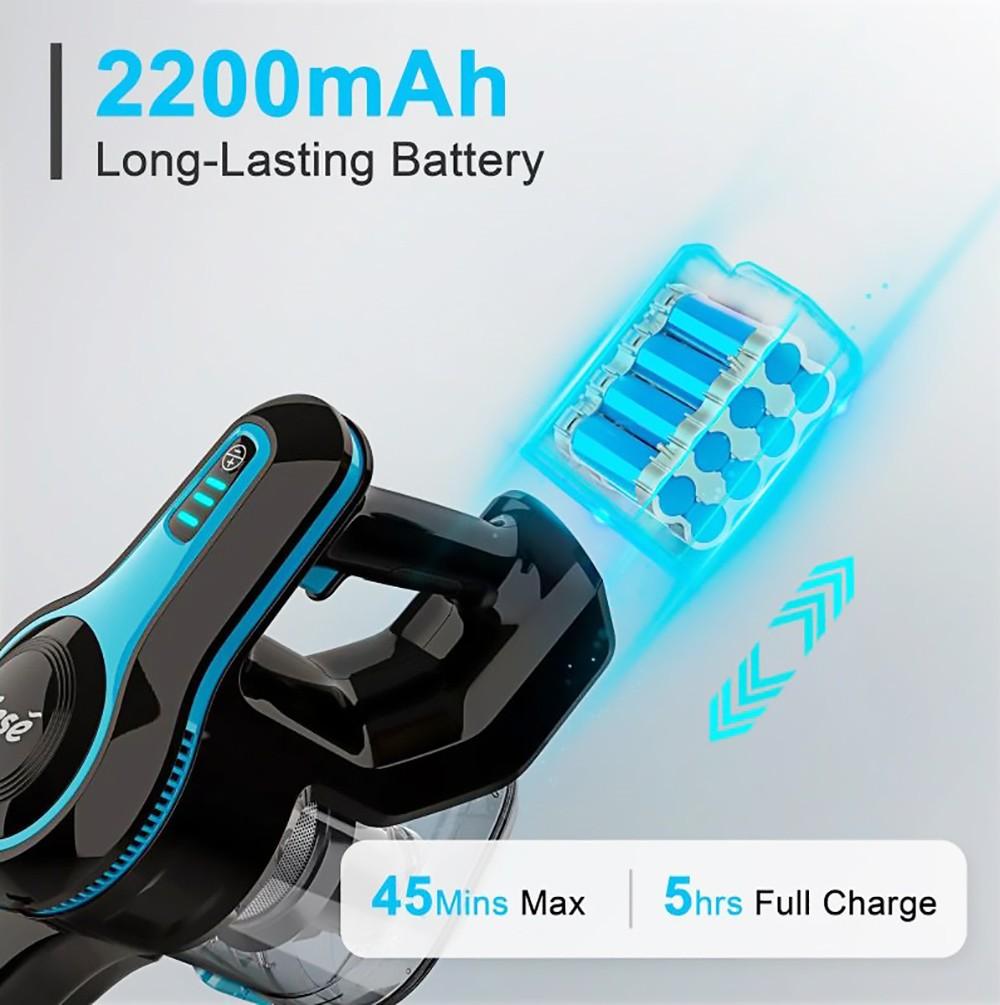 INSE N5 Беспроводной пылесос 6 в 1 Мощность всасывания 12000 Па Длительное время работы 45 минут 5 ступеней фильтрации с