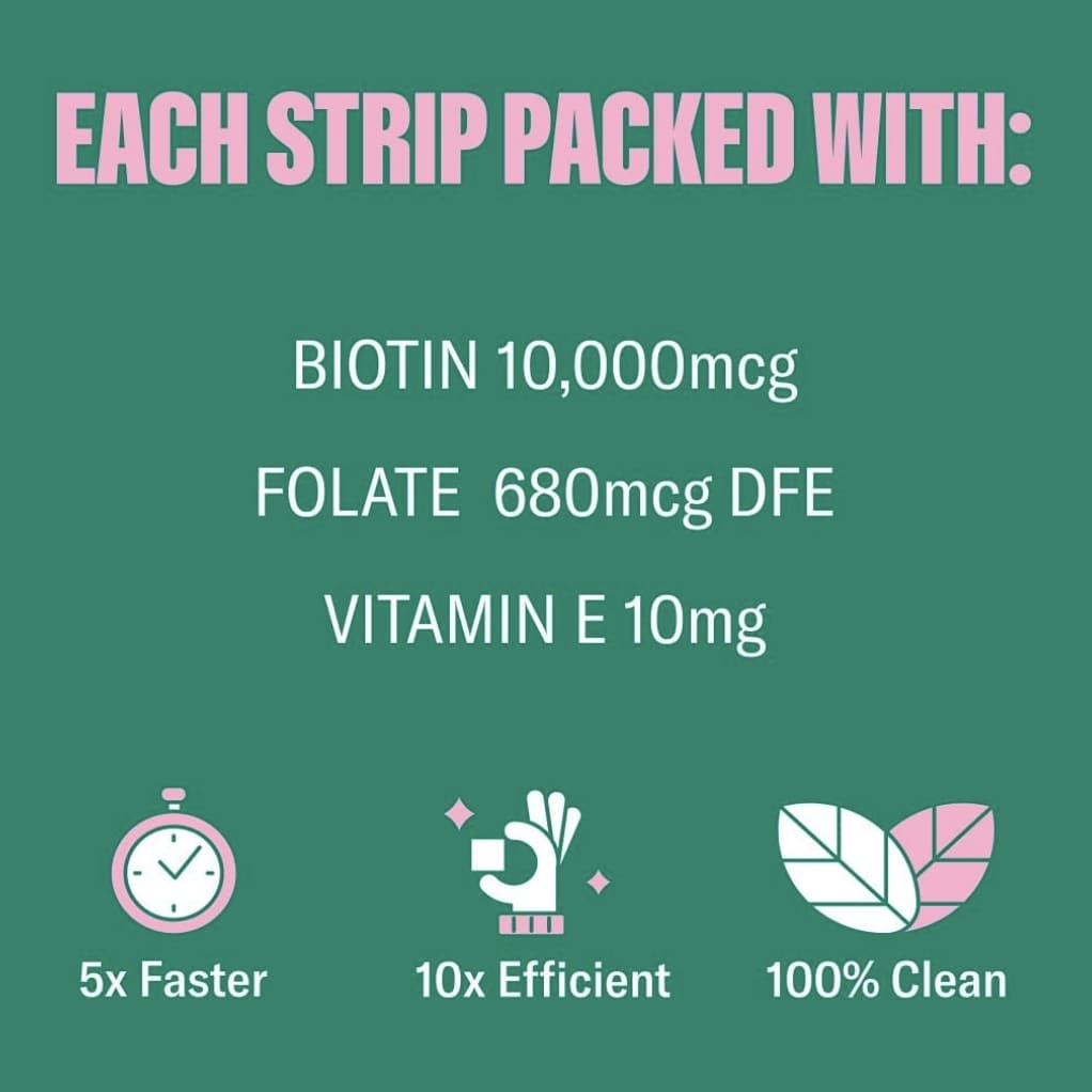 NuStrips, Beauty In A Strips™, Sweet Strawberry, 30 Strips