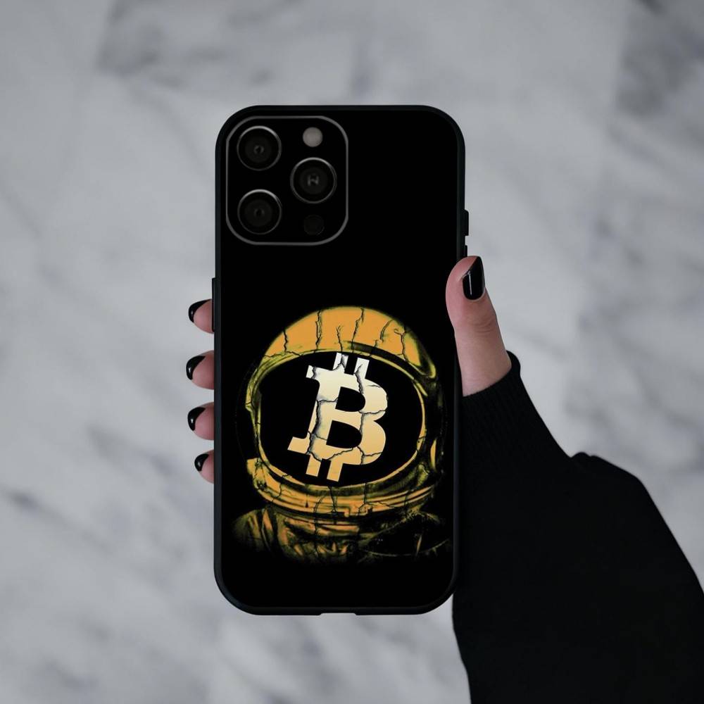 Крутой Арт Биткоин Цифровой Чехол Для Телефона Для iPhone 17pro, 16,15,14,13,12,11 X XR Plus,Другие Мягкий Черный Чехол