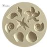 Puntos Silicone Conch Starfishs Shell Shape Cake Mold Candy Bakeware Decorating Tool