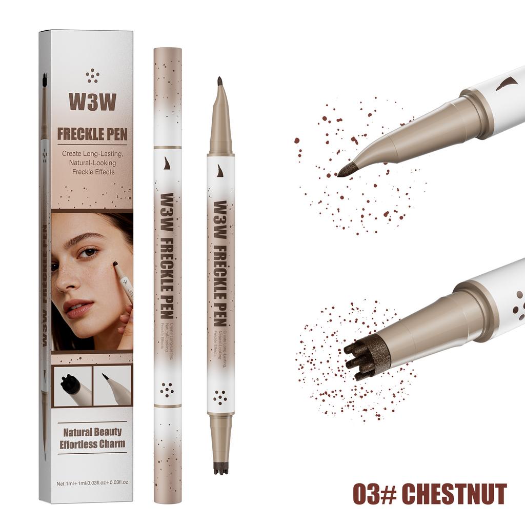 Natural Fake Freckle Pen, Realistic Freckle Makeup Pen, Waterproof Sweat-proof Quick-dry Stamp Dot Pen