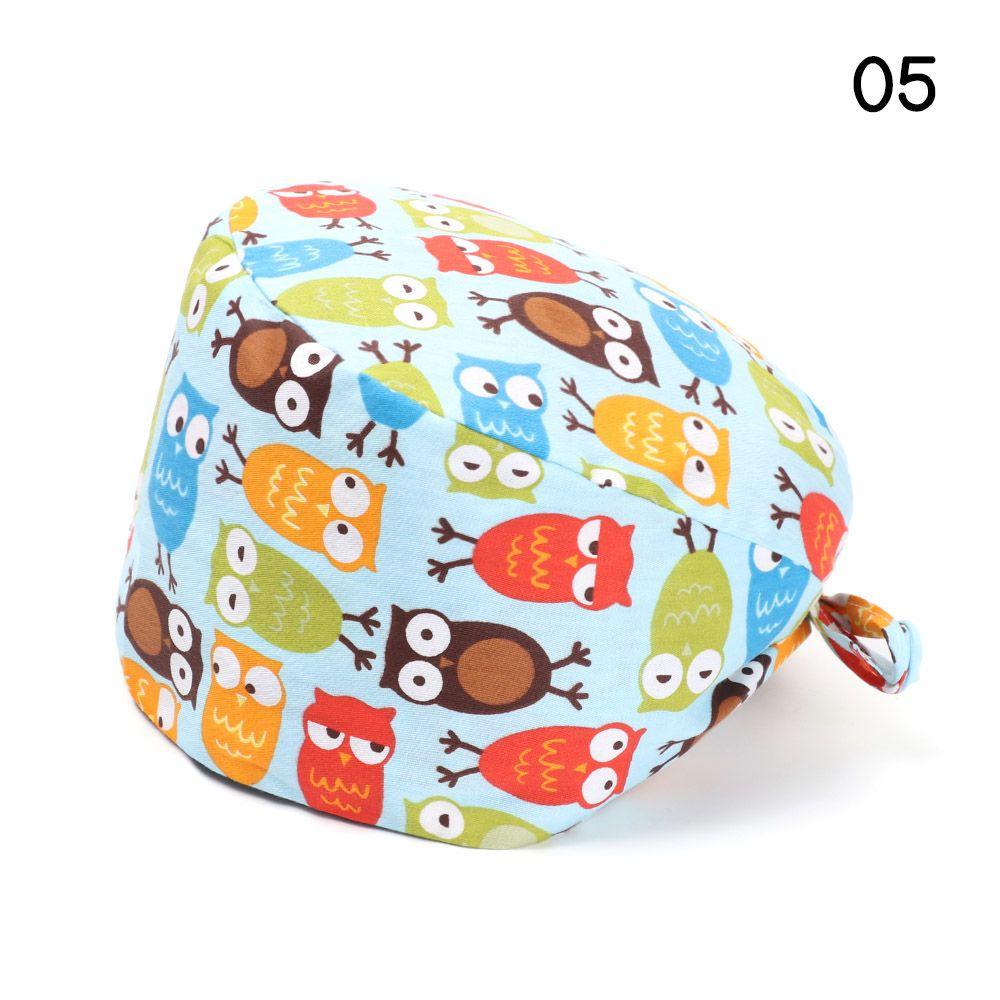 Эластичные круглые мужские и женские хирургические шапочки чистого цвета, хлопковые шапки с пышной шляпой