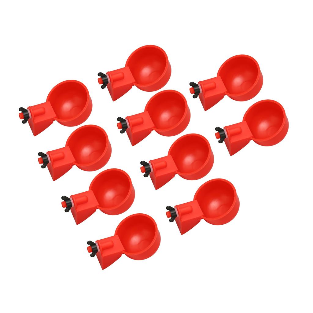 Poultry Water Cup Automatic Filling Adjustable Chicken Drinking Bowl for Ducks 10pcs