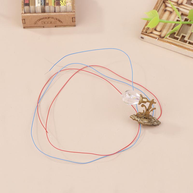 Миниатюрный кукольный домик настенный светильник настольная лампа мини светодиодное освещение украшение дома кукольная мебель игрушка может быть яркой