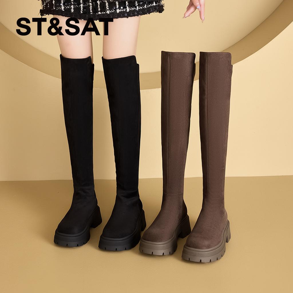 Saturday Fashion and Beautiful Long tube Boots for Women 2025 Autumn New Style Versatile, Trendy, Sexy, and Elegant Fashion Boots