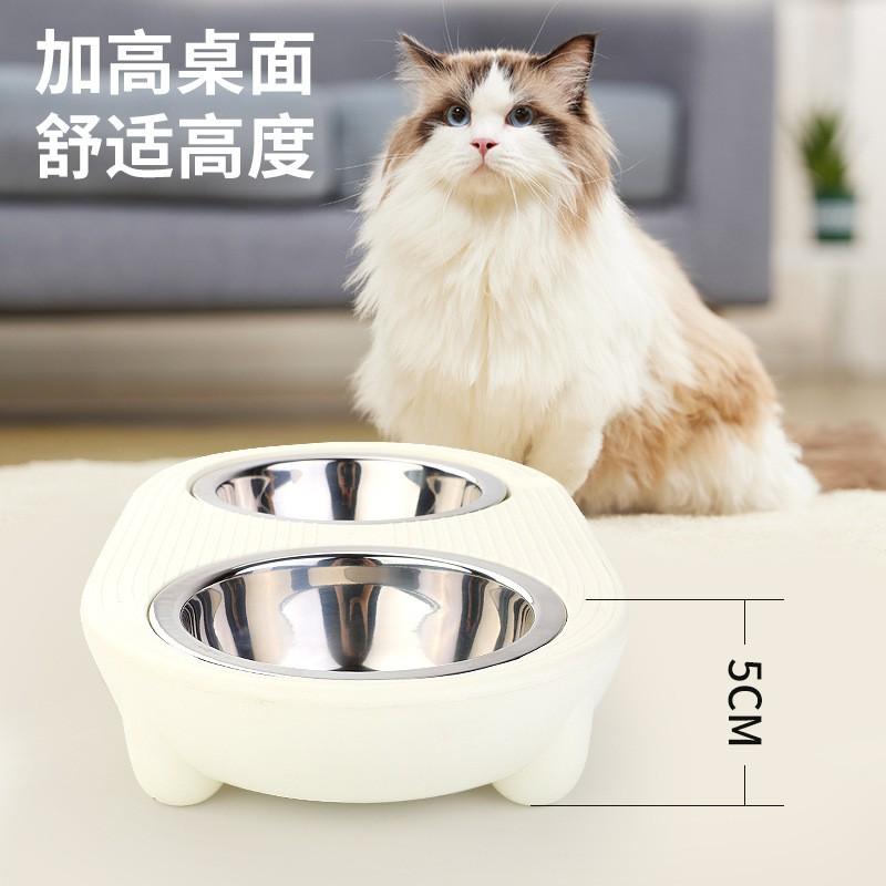 Stainless Steel Pet Food Water Bowl Set Small Dogs Kittens Shallow Design Tip-Resistant Feeding Dish