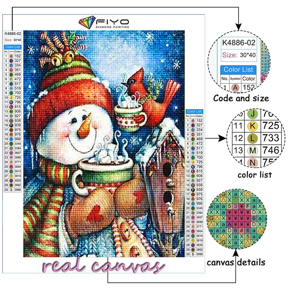5D DIY Diamond Embroidery Christmas Tree Santa Snowman Diamond Painting Mosaic Home Decoration