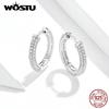 Ear Hoops 925 Sterling Silver Luxury Hoop Earrings for Women Wedding Engagement Jewelry Gifts
