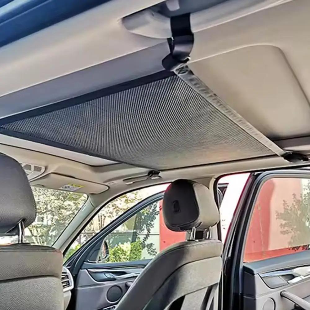Double Layer Car Ceiling Storage Net Space-saving Car Ceiling Mesh Pouch Sundries