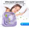 Desktop Fan Strong Airflow Quiet Operation 3 Speeds 360-Degree Rotating Head USB Powered Cooling Fan