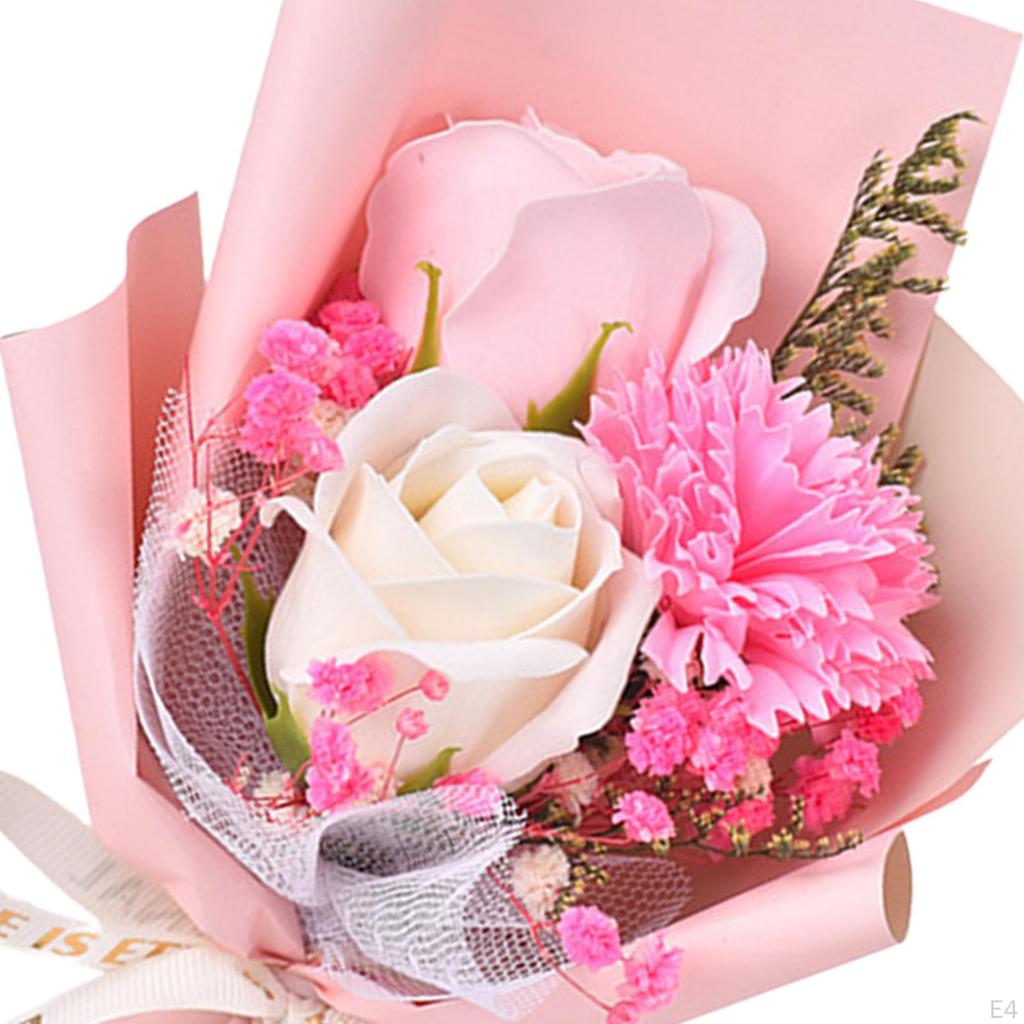 Мини-букет цветов из мыла, искусственный цветок для ванны, подарок на День Святого Валентина, цветочная композиция для