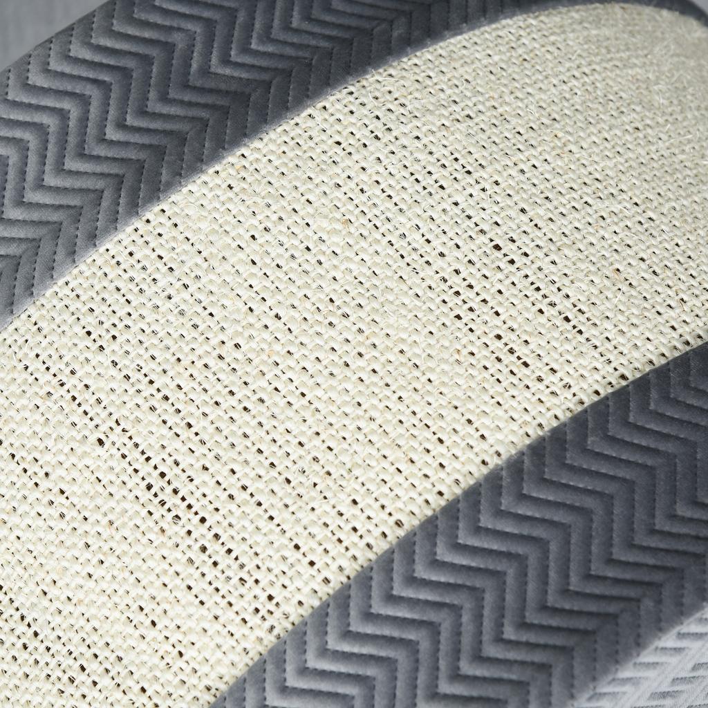 Cat Cave with Scratching Board Cat Bed Scratching House Cat House Cat Home Sisal Grey 48.5 x 30 x 30 cm