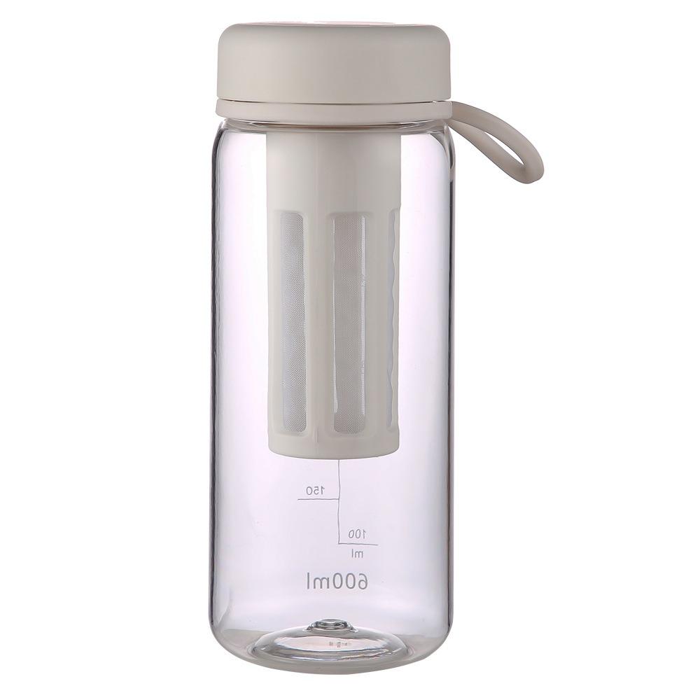 Soft Silicone Handle Cold Brew Coffee Maker Airtight Lid Portable Water Bottle  Sports Activities