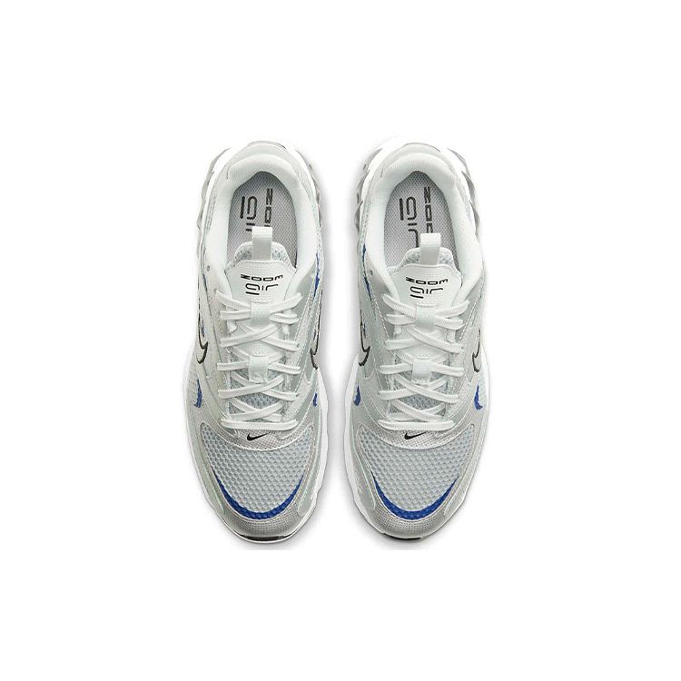Nike Zoom Air Fire Удобные Модные Амортизирующие Нескользящие Низкие Марафоны Беговые Кроссовки Женские кроссовки Белый Серебристый CW3876-001