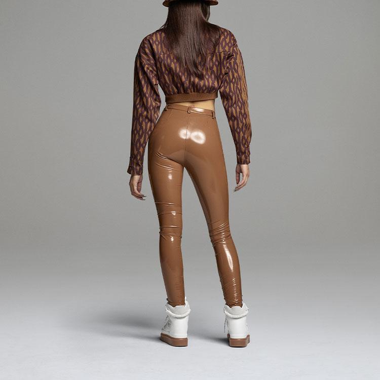 Adidas Оригиналы X Ivy Park Совместная короткая спортивная куртка с принтом и воротником-стойкой Женские куртки Коричневый HB8423