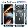 For iphone 17 Pro Max Case Luxury Clear Magsafe Cover For Iphone 17AIR 16E15 14 13 12 11 Pro Max Magnetic Wireless Charge Case
