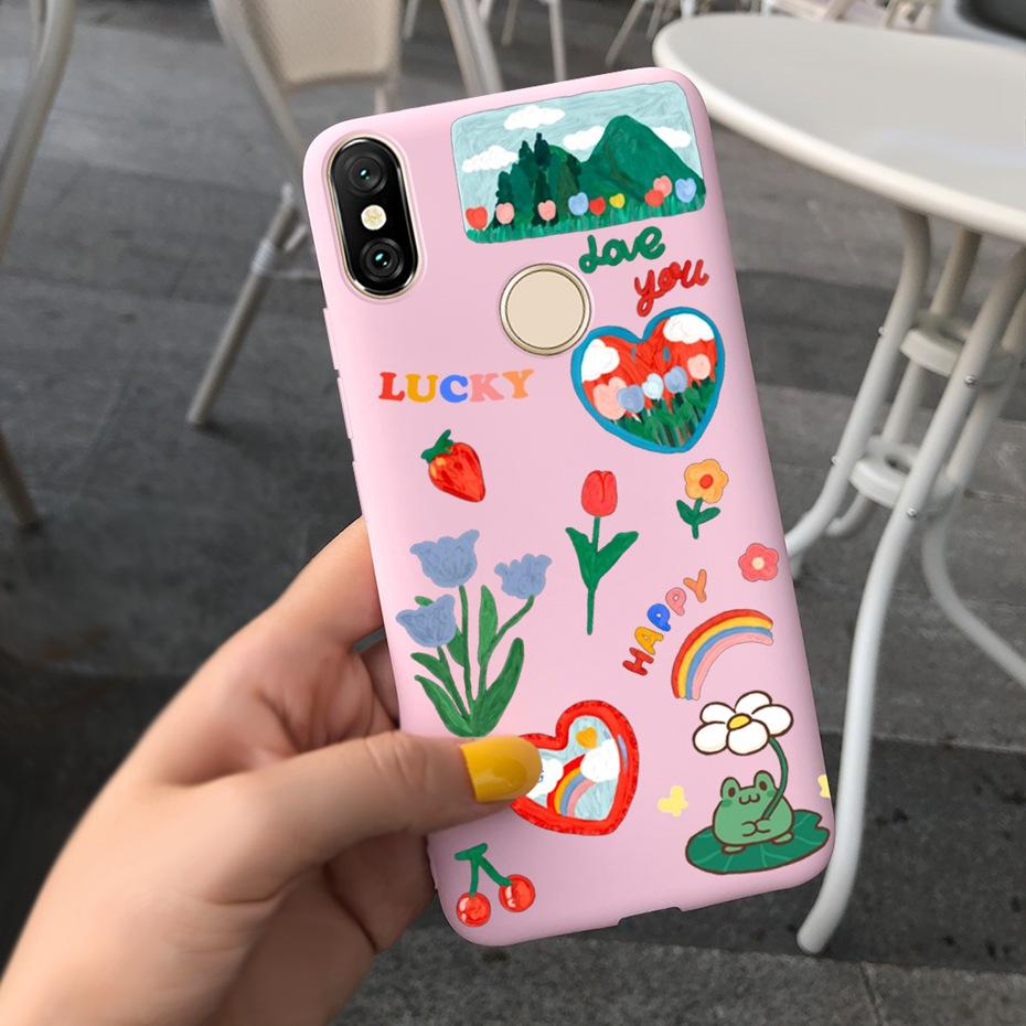 Чехол для телефона Xiaomi Redmi S2 (Редми Y2) Милый Узор Макарон Силиконовый Мягкий Чехол Для RedmiS2 S 2 Y2 Fundas