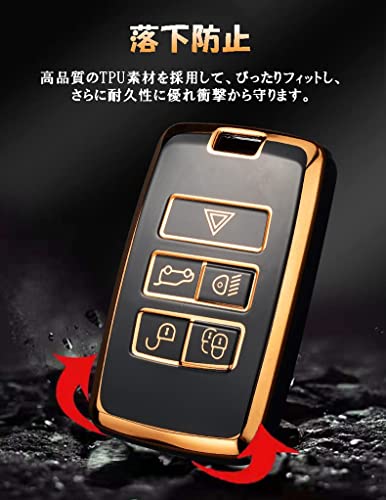 SANRILY Умный чехол для ключа для Land Rover, Совместим с Range Rover Evoque, Range Rover Sport, Discovery Evoque, Jaguar и другими. Стильный дистанционный ключ C