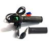 1 Pair 36v/48/60v Electric Bike Scooter Throttle Grip Handlebar With Lock Led Power Display Bicycle Accessories