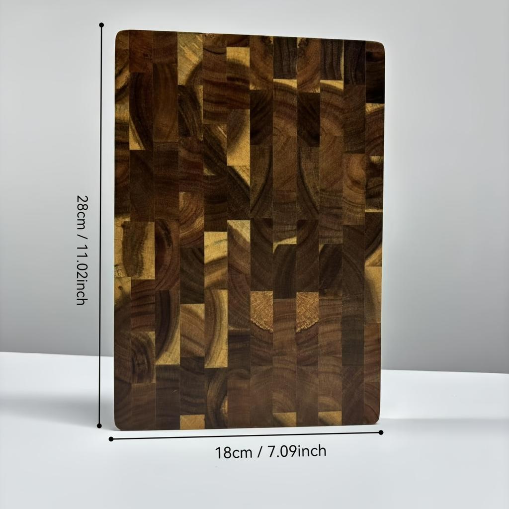 1 шт. Большая деревянная доска - Сверхпрочная разделочная доска с текстурой дерева, Дерево Камелия крупнолистная для мяса, сыра, овощей, хлеба