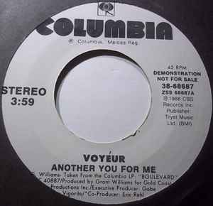 7inch Record VOYÉUR - Another You For Me 3868687PROMO Columbia 1988 US Soul/Funk Used
