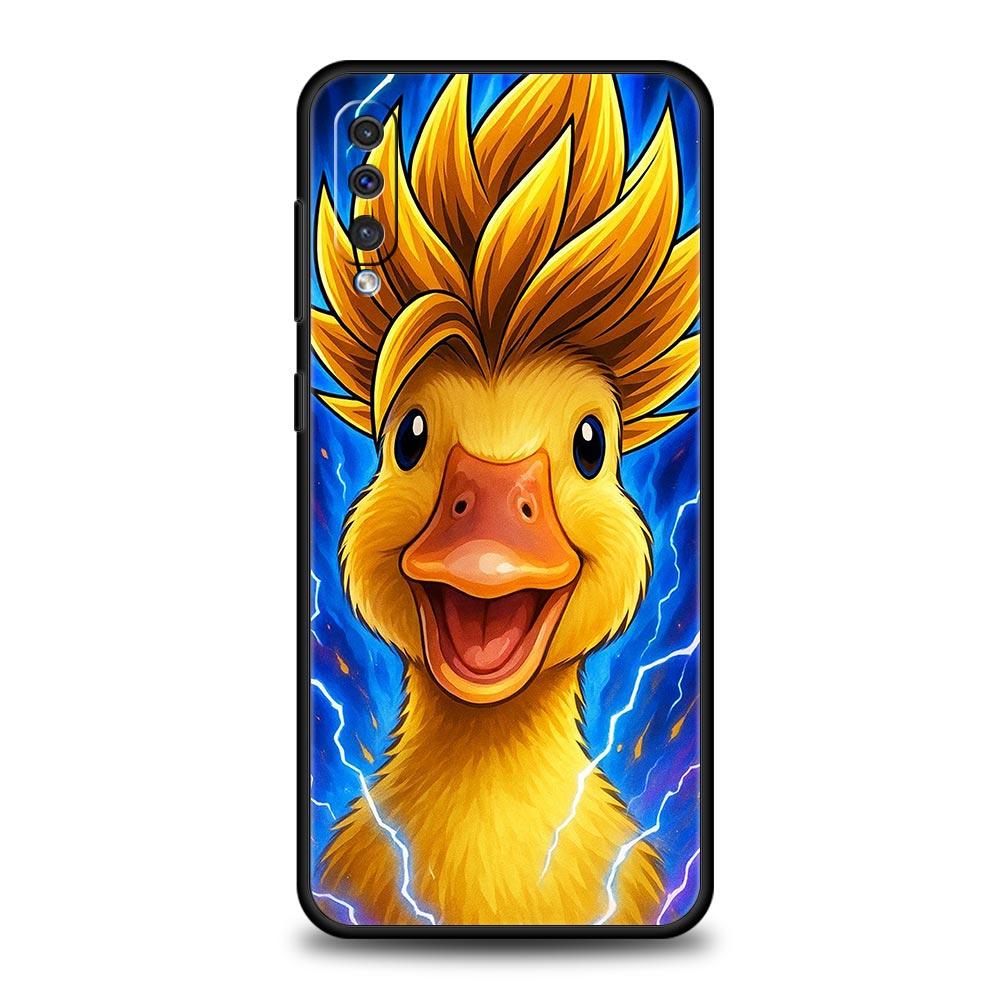 Мультяшный чехол-утка для Samsung Galaxy A56 A36 A26 A16 A34 A24 A42 A22 A20 A12 A40 A30 A10 5G Мягкий ТПУ чехол-оболочка Funda Сумка