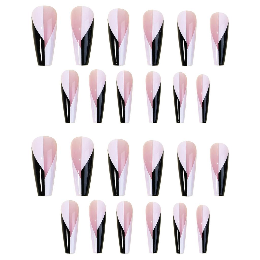 Temperament Whitening Wear Nail Art Finished Product Disassembled Long Markless Fake Nail Patches Can Be Taken with Nails