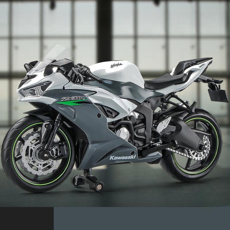 2026 Новый 1/12 Мотоцикл-игрушка Kawasaki Ninja ZX-6R 1:12 Моделей RMZ City из литого металла Суперспорт Миниатюрная коллекция Подарок для мальчика Детей Ребенка