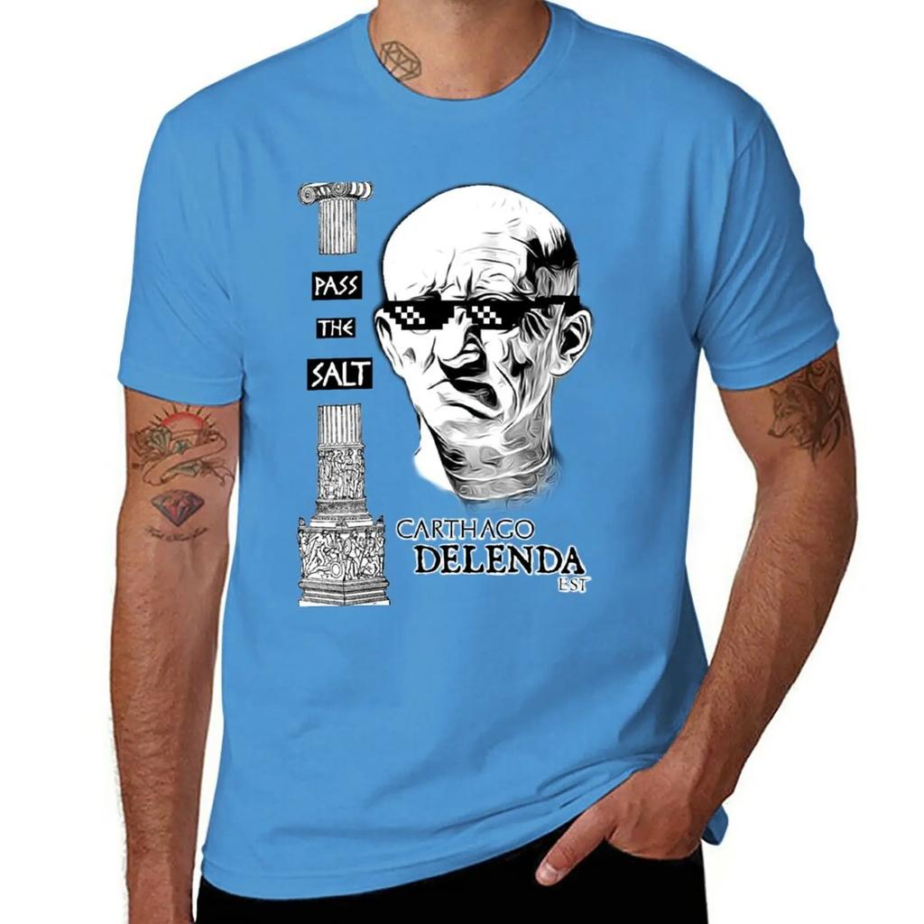 Pass the Salt, Carthage must be Destroyed T-Shirt tees Short sleeve tee funnys boys whites slim fit t shirts for