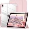 Чехол для iPad A16 11-го поколения 11 дюймов 2025, iPad 10-го поколения 10,9 дюйма 2022, Прозрачная задняя крышка, Трехскладная подставка с держателем для ручки