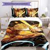 3pcs Agatsuma Zenitsu (3) Design Cover Set - HD Printed Bedding with 1 Cover and 2 Pillowcases - Perfect for Home and Dorm Decor