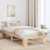 VidaXL Bed Frames with Headboard 90x200 Cm Solid Pine Wood 872458