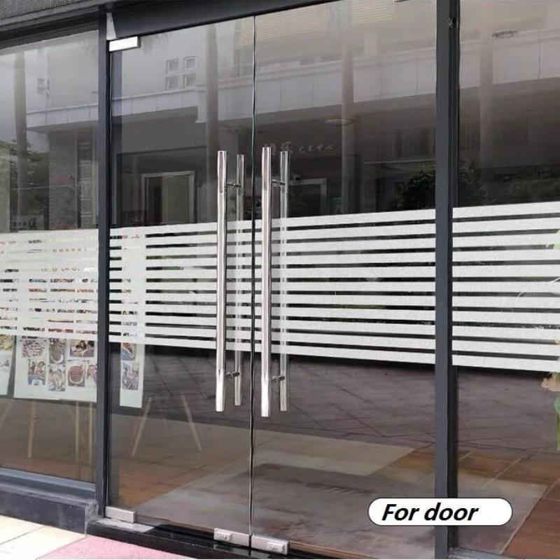 Горизонтальные полосатые наклейки на стекло офис ванная декоративная пленка статическая бесклеевая стеклянная декоративная оконная пленка