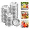 10Pcs Mason Jar Lids Smooth Edge Easy To Clean Rust-proof Tinplate Mason Jar Covers Storage Can Lids Decor