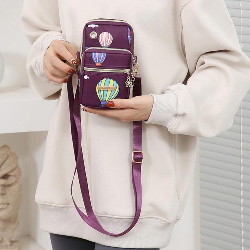 Сумка-мессенджер для женщин, маленький карман для мобильного телефона, кошелек через плечо, кошелек для монет, женская сумка из ткани Оксфорд