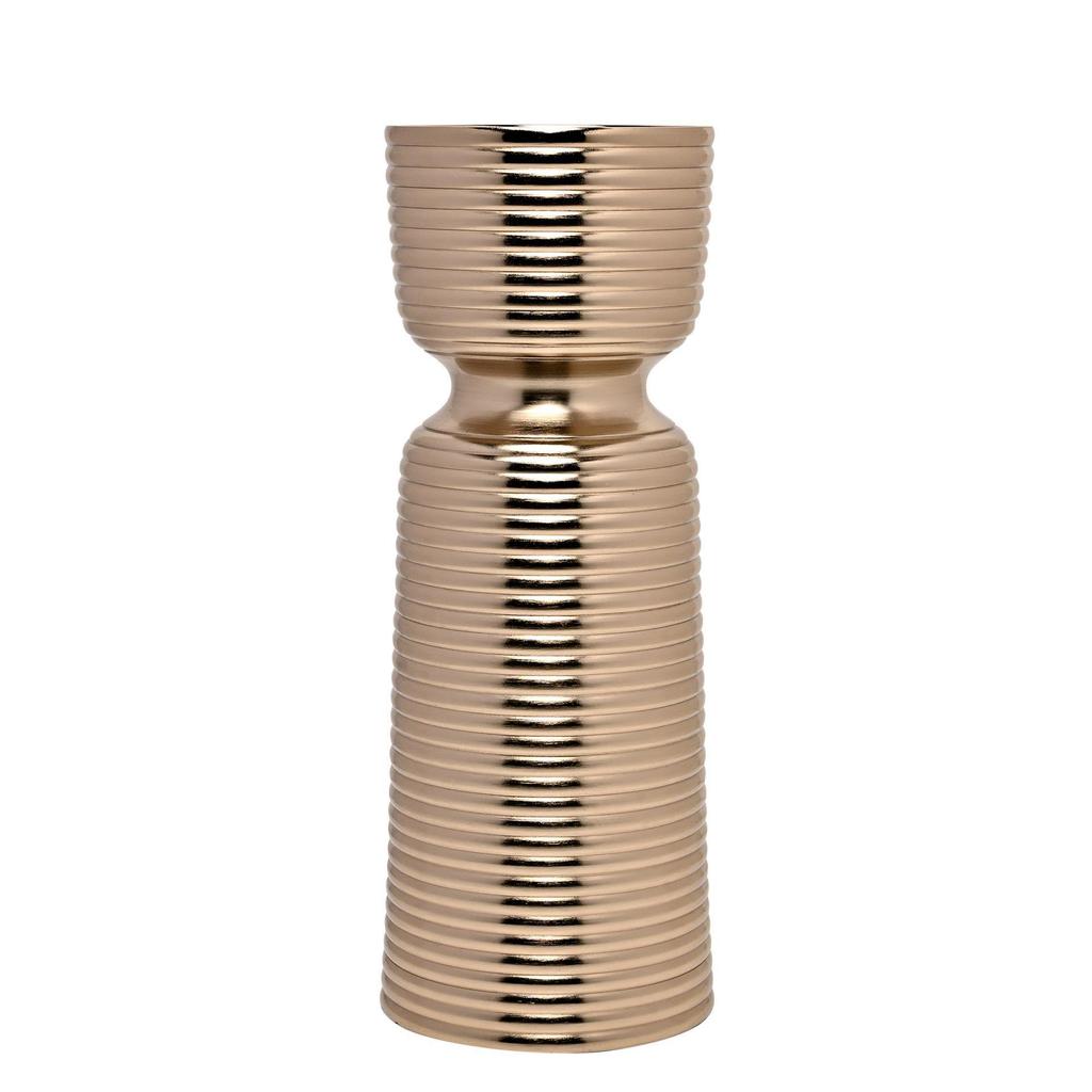 Hestia Gold Pillar Candle Holder - Medium