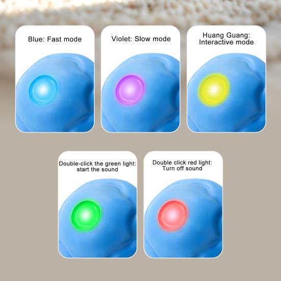 Интерактивная игрушка для собак, мяч, активируемый прикосновением, катящийся, пищащий, автоматически движущийся, злой